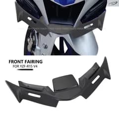 ヤマハ YZF-R15 フロントフェアリング ウィングレット エアロダイナミック ウィングシェルカバー プロテクションガードキット 5 V4 R15M 20