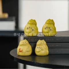 招き猫 置物 風水 猫 オブジェ 開運 招財 卓上置物 インテリア ねこ ミニ置物 かわいい 縁起物 金運アップ 癒し 小猫 ねこ雑貨 和モダン ナチュラル デスク 玄関 リビング 書斎 飾り 焼き物風 陶器 アジアン雑貨 ギフト 贈り物