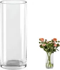 【数量限定】花瓶 DARENYI ガラス 透明 高さ30cm フラワーベース クリア おしゃれ ガラス花瓶 リビング、寝室、オフィスなどの装飾に適しています(直径10cm 高さ30cm)