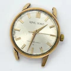 SEIKO セイコー KING SEIKO キングセイコー 盾メダリオン ダイアショック 25石 シルバー 手巻き メンズ 腕時計