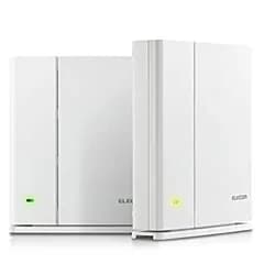 【中古】「未使用品」エレコム メッシュ WiFi 無線LAN ルーター AC1300 867 + 400 Mbps デュアルバンド 親機+中継器セット e-Mesh WMC-DLGST2-W