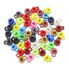 [Cluoling] コードロック コードストッパー カラフルゴム紐 スプリングコードストッパー ゴム調整バックル ロープ アウトドア プラスチック製コードロック 調整ストッパー衣類 バッグ コード ロック 紐ホルダー 交換 補修用 50個入り カラフル