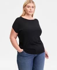 【送料無料】 アイエヌシー インターナショナル コンセプト レディース ニット・セーター アウター Plus Size DolmanSleeve Sweater Deep Black