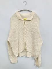 YELLOW イエロー カーディガン/ボレロ アイボリー コットン 無地 ミドル丈 長袖