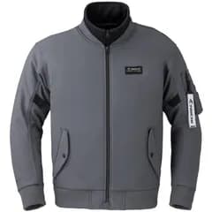 新品 [RSタイチ] バイクウェア ライディングジャケット 秋冬 防風 防寒 CEプロテクター内蔵 着脱インナー付属 ストレッチ ソフトシェル フライト ジャケット RSJ734 EAGLE GRAY S
