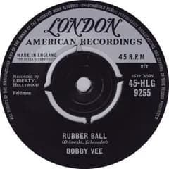 7” Bobby Vee Rubber Ball 45HLG9255 London American Reco /00080