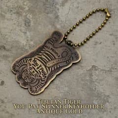 USA DESIGN YOU PAY SPINNER KEYCHAIN チベットタイガー チベッタンタイガー ユーペイスピナー キーチェーン キーホルダー:USYP-008GD