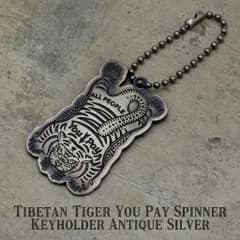 USA DESIGN YOU PAY SPINNER KEYCHAIN チベットタイガー チベッタンタイガー ユーペイスピナー キーチェーン キーホルダー:USYP-008SV