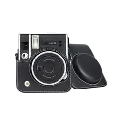 【数量限定】instax Fujifilm For Mini40 ショルダーストラップ付き カメラケース Camera ケース 40 - mini インスタントカメラ グレー チェキ Darkhorse