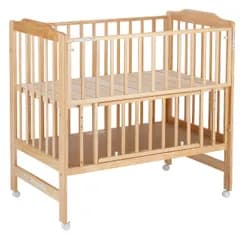 新品 KATOJI(カトージ) ハイシートベビーベッド 腰に負担をかけないハイタイプ ナチュラル 02020