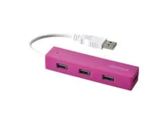 バスパワー 4ポート USB2.0 ハブ ピンク USB BUFFALO BSH4U055U2PK バッファロー