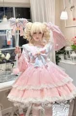 再入荷 【美品★新品未使用】コスプレ衣装 豪華姫 lolit可レトロオリジナ洋ロリーワンピー 美しい刺繍