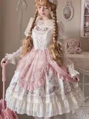 再入荷 【美品★新品未使用】コスプレ衣装 豪華姫 lolit可レトロオリジナ洋ロリーワンピー 美しい刺繍