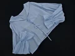 w closet ダブルクローゼット シアー セーラーカラー ブラウス シャツ sizeF/水色 ■◇ レディース