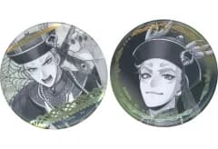 【中古】バッジ・ピンズ セベク・ジグボルト スケアリー・ドレスver.-モノクローム- 箔押し缶バッジセット 「ディズニー ツイステッドワンダーランド」 アニメイトガールズフェスティバル2025グッズ