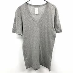 【中古】[印象B] フェイドレス FADELESS Tシャツ カットソー ストレッチ 無地 Uネック 半袖 綿100% コットン 38 ヘザーグレー メンズ(レディース？)