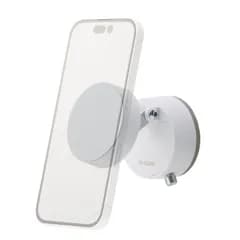 特価商品 エレコム スマホスタンド 携帯ホルダー マグネット吸着 ワンタッチ吸着 折り畳み メタルプレート付属 ホワイト P-DSMSCWWH