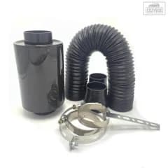 76MM カーボン製自動車用吸気 フィルター キット 自動車吸気 カスタム 用高フロー フィルター  ボックス 冷気 フィルター 吸気キット