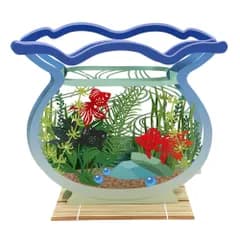 ホールマーク 夏カード サウンドカード 金魚鉢 SAO-825-300 電池交換不可 サマーカード 立体カード 多目的 多用途