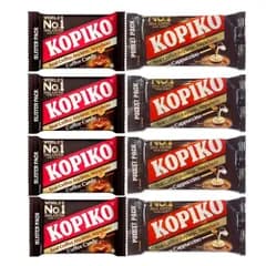 KOPIKO コーヒーキャンディ＆カプチーノキャンディ まとめ買い ブリスターパック 32g 各4袋 計8袋 ジャワコーヒー使用
