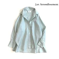 1er Arrondissement リネンシャツ 麻100% オーバーサイズ 36 プルミエアロンディスモン 羽織り 春夏