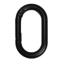 【2個セット】長円形カラビナ 楕円カラビナ [41mm] オーバルカラビナ タマゴ型カラビナ  フック/リングフック キーホルダー/アクセサリーパーツ