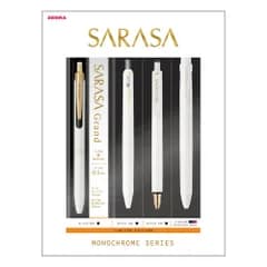 新品 ゼブラ ジェルボールペン ゲルインキ サラサシリーズ モノクローム ホワイトセット 限定 SE-JJ15-MC-W