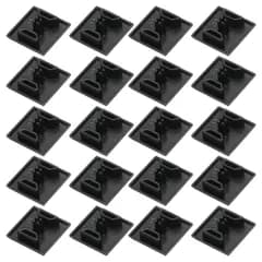 新品 uxcell 20個セット 2020 Vスロット 4.2mm穴径 EU規格 アルミプロファイルエンドキャップ 20x20mm ABS アルミ押出しプラグ 3Dプリンター CNC用