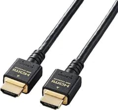 0300 エレコム HDMI 2.1 ケーブル ウルトラハイスピード 2m 【Ultra High Speed HDMI Cable認証品】 8K(60Hz) 4K(120Hz) 48Gbps 超高速  CAC-HD21E20BK