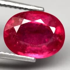 【天然大粒ルビールース 3.17ct:6648】マダガスカル産 Natural Ruby 裸石 標本 鉱物 宝石 コランダム jewelry Madagascar