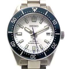 【美品・希少】腕時計 メンズ セイコー SEIKO プロスペックス ダイバースキューバ SBDC139 6R35-01R0 セイコー創業140周年記念 世界限定6,000本 自動巻 シルバー/ホワイト デイト表示
