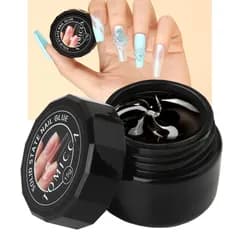 15g 強力な接着力＆手にくっつかない 2in1 パーツ固定ジェル パーツ付け専用ジェル ネイルグルー ジェルネイル 3Dパーツ アイシングジェル ネイルチップ接着剤 クリア 粘土ジェル TOMICCA