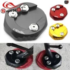 オートバイアクセサリーキックスタンドサイドスタンド延長拡大プレートパッドホンダ CMX 300 CMX300 CMX500 2017-2020 2021