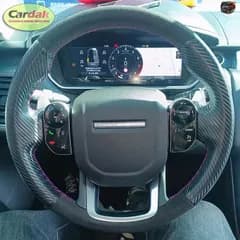 ランドローバー ディスカバリー、レンジローバー イヴォーク スポーツ、ヴェラール II (2017～2022年モデル) 用 ブラックレザー ソフトスエ