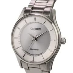 美品 CITIZEN シチズン エコドライブ レディース腕時計 E031-S103746 シルバー文字盤 レディース 古着 中古 USED