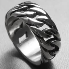 メキシカンジュエリー インディアンジュエリー 喜平 メンズリング 極太 幅11mm ステンレス シルバー ごつい 太め シンプル 高見え ストリート モード 格闘技系ファッション 金属アレルギー対応 プレゼント ギフト 誕生日 巾着付【送料無料】