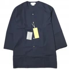 新品 Riprap リップラップ 25SS 日本製 B.P.D SHIRTS (100/2 GIZA POPLIN) ギザポプリン ベースボールシャツ RRS1902 L NAVY 七分袖 パジャマ ダボ トップス g21586