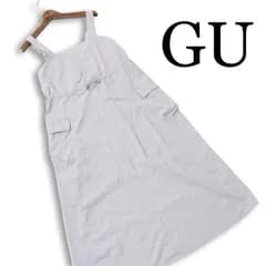 未使用 24SS★ GU ジーユー 通年 ナイロン ロング ドレープ テック ジャンパー ドレス Sz.S レディース グレー