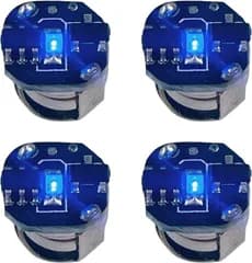 MTP & Style LED 電飾 超極小 磁気スイッチ 点灯 点滅 4個セット ボタン電池 LR621対応 ワイヤレス ジオラマ プラモデル フィギュア 磁石 照明 模型 (ブルー)