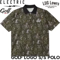 ELECTRIC GOLF エレクトリックゴルフ ゴルフウェア メンズ ポロシャツ 半袖ポロシャツ ゴルフポロ スポーツポロ 速乾 通気性 GOLF LOGO S/S POLO EG26SU03 TREE CAMO 26SP 日本代理店正規品