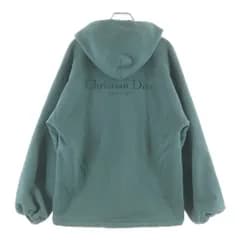 DIOR (ディオール) 23SS オブリーク ロゴエンブロイダリー リバーシブル ジップアップフーディ パーカー グリーン 313J232A0531