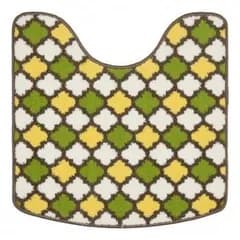 カキウチ SELECT JUST FIT モロッカン トイレマット アースグリーン 60×60cm
