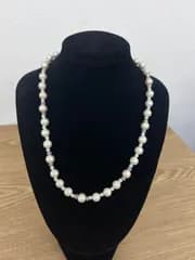 ÷2 コットンパール ステーションネックレス 【アクセサリー】
