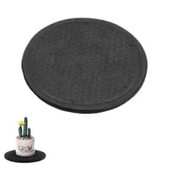 【即日発送】ブラック 薄型 丸型 360度回転 回転台 電話機 モニタ (直径25cm) パソコン テレビ プロジェクター 直径25cm 回転盤 LOYELEY