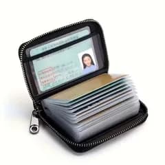 新品・未使用品 カードケース カードホルダー 名刺ホルダー クレジットカードケース 磁気防止 スキミング防止ケース カードデータ 保護 黒（ブラック）