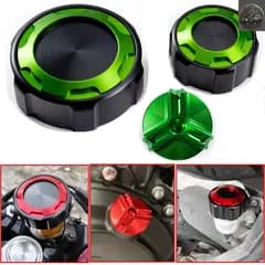 カワサキ Z750 Z750S 2005-2011 2012 オートバイ用フロントおよびリアブレーキタンクキャップと燃料フィラーキャッププロテクター