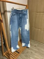白ウォッシュ デニムパンツ