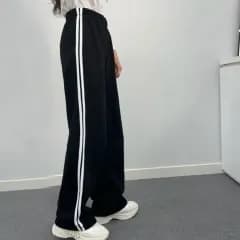 ネイビー ツートラック トレーニング パンツ