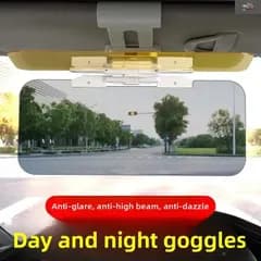 車のサンバイザー、UVカット、眩しさ防止、偏光、防眩、昼夜兼用、サンブロッカー