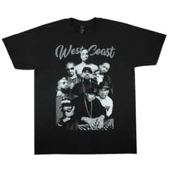 メンズ Tシャツ  WEST COAST TEE ウェストコースト Tシャツ  ラップT ラッパー アーティスト WESTSIDE ローライダー レジェンド ギャングスタsnoop dogg dr.dre ice cube 2pac eazy-e